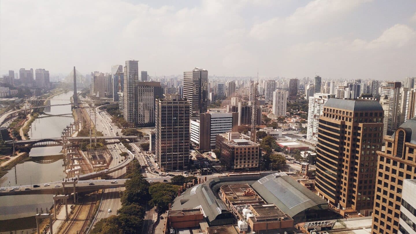A landscape view of Sao Paulo, Brazil